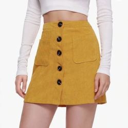 Women Mustard Skirt