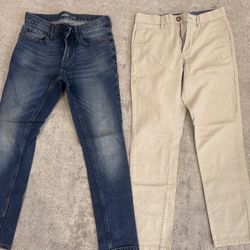 Men’s Old Navy Jeans And Khaki Size 29x30