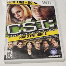 Nintendo Wii CSI Hard Evidence Video Game