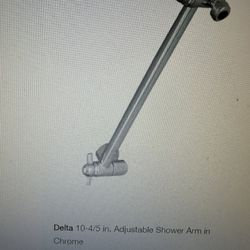 Adjustable Shower Arm In Chrome , Approximately 9” 