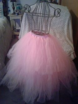 Beautiful Satin n Veil Pink Tutu Small