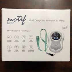 BRAND NEW Motif Medical, Duo, Portable Double Electric Breast Pump, Easy, On-The-Go Pumping, Ideal for Travel Moms