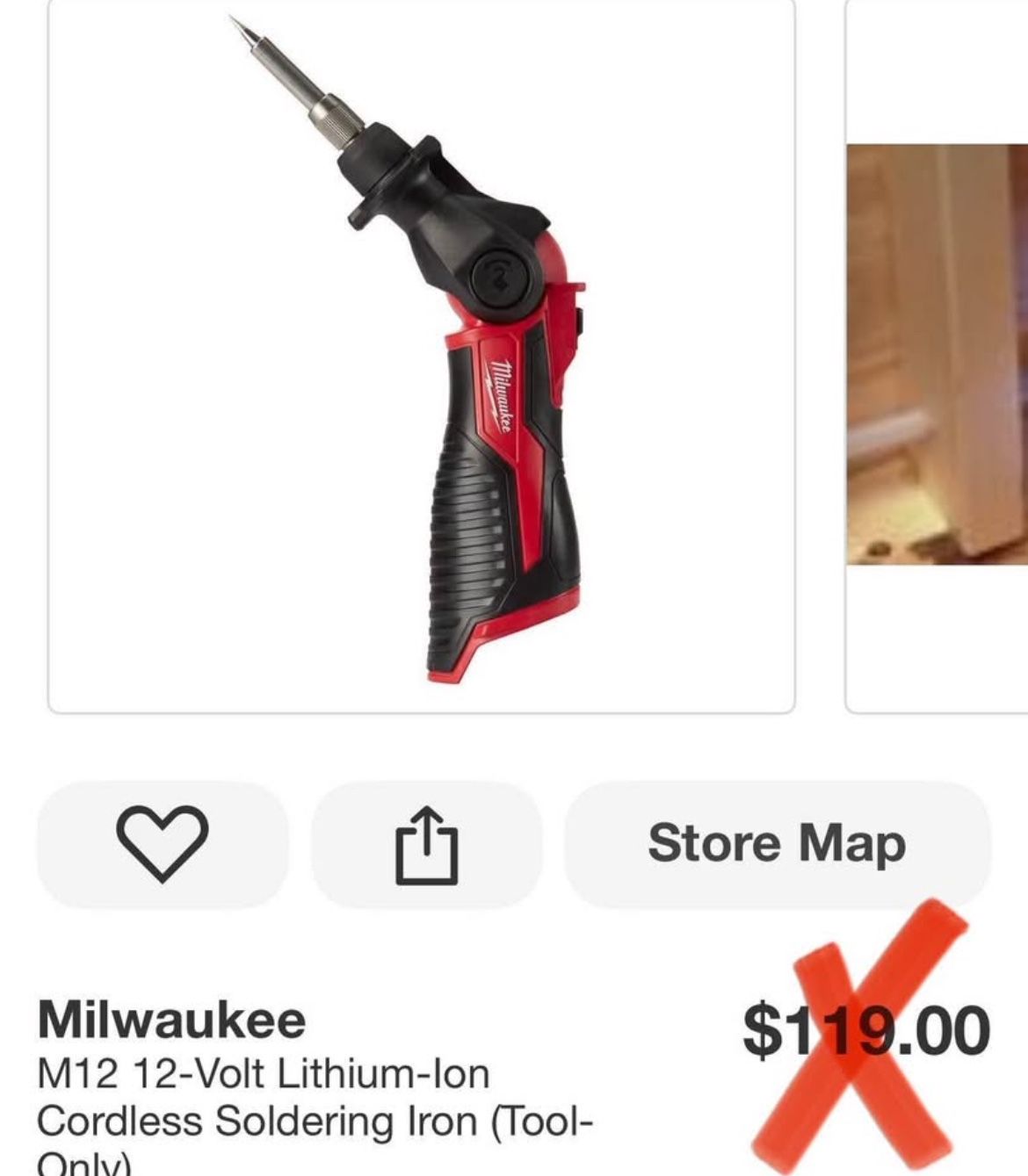Milwaukee M12 12-Volt Lithium-lon Cordless Soldering Iron (Tool-only)