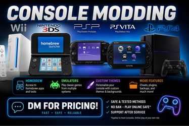 PSP,psvita,3Ds,ps4,Wii mod