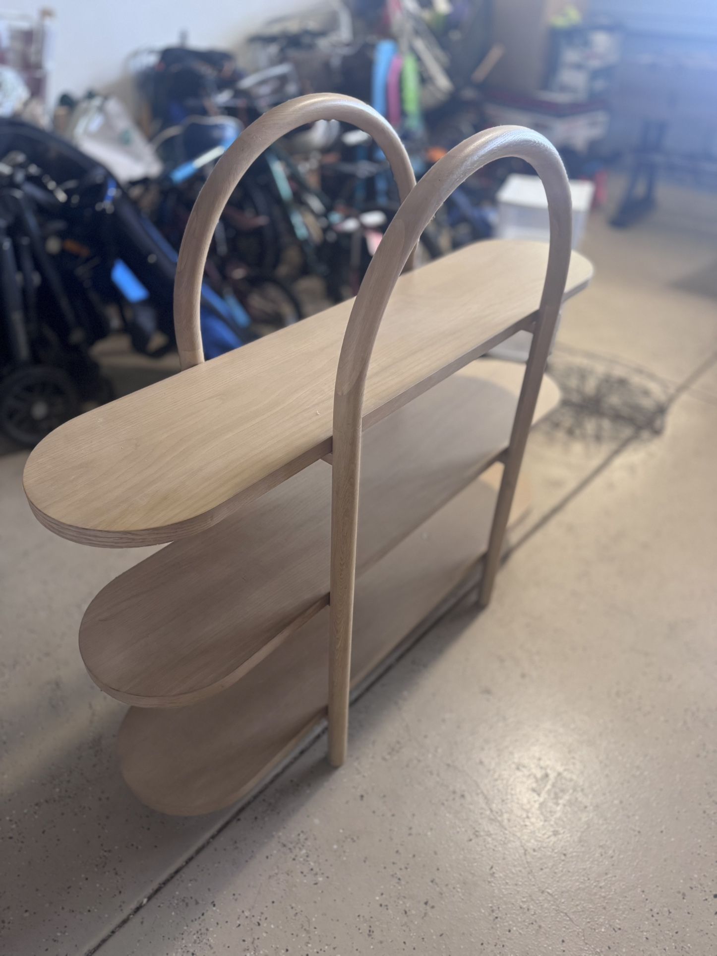 Canyon Natural Wood Wide 3-Shelf Bookcase by Leanne Ford