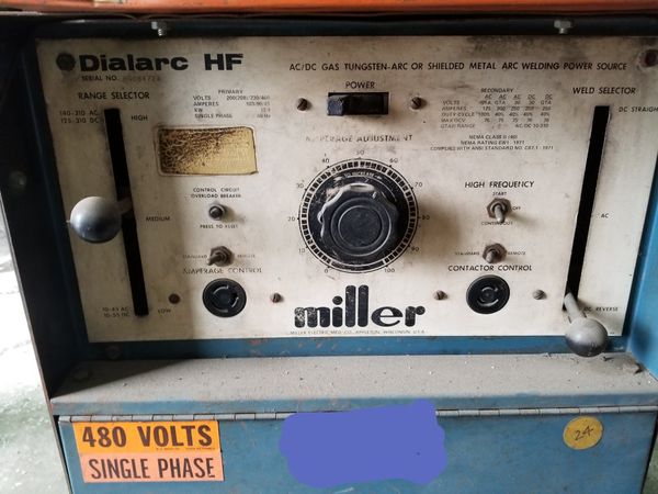Miller Dialarc Hf P Ac Dc Arc And Tig Welder June