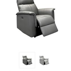Recliner Electric Leather 