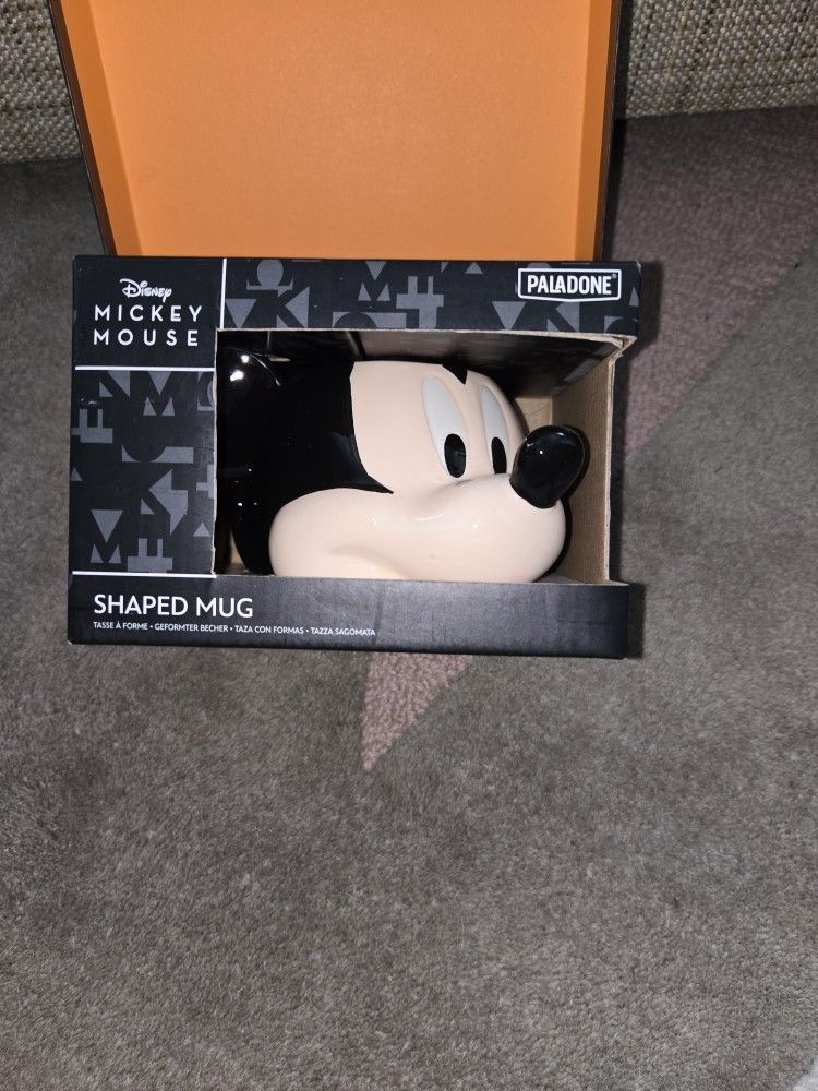 Disney Mickey Mouse Mug Figural 3-D Ears Ceramic