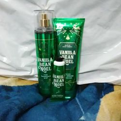 Bath and Body Works Vanilla Bean Noel Set!