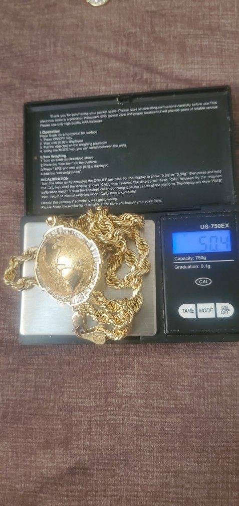 10k Chain and Pendant