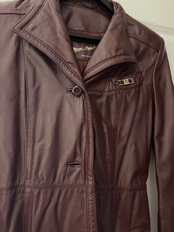 Etienne Aigner Leather Coat