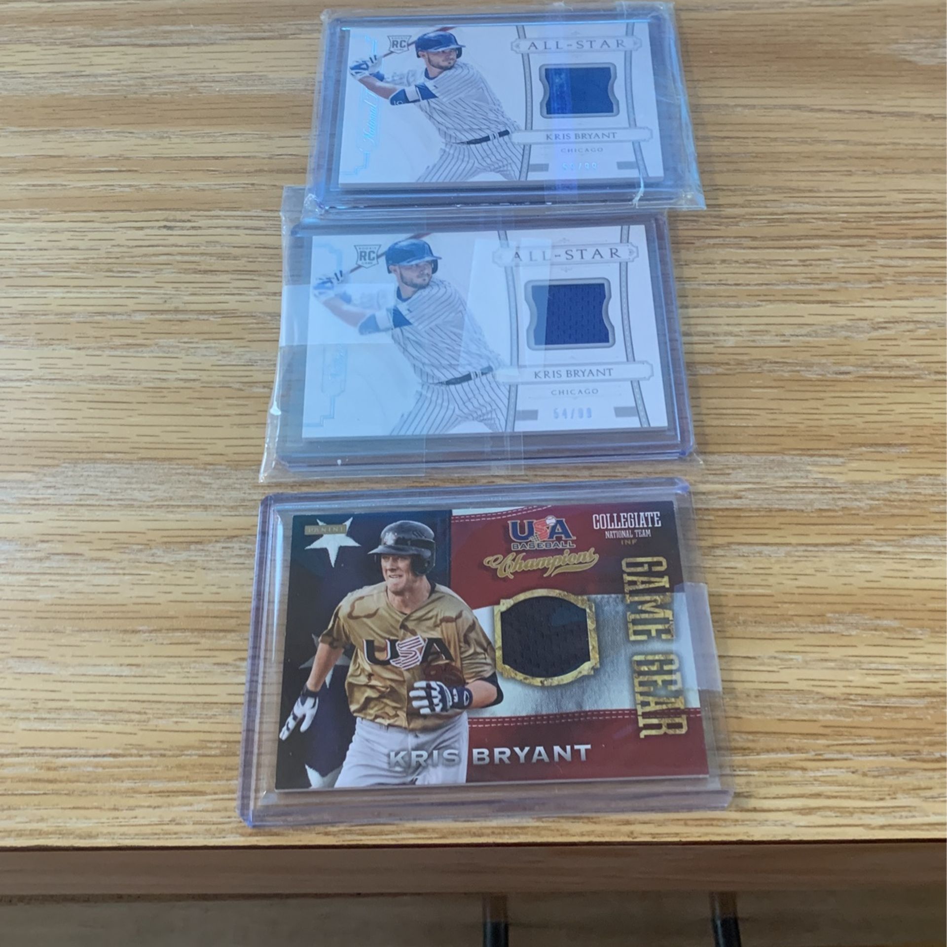 Kris Bryant Jersey Patch Card Lot