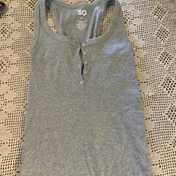 SO gray tank top