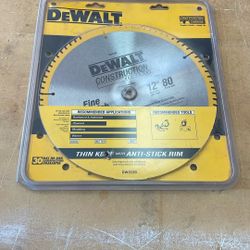 12” 80 T New Dewalt Blade