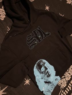 SDL X Blue Strips Rhinestone Hoodie 