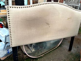 Upholstered Headboard with Nailhead Trim