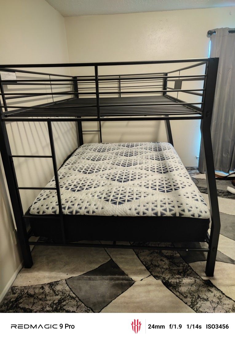 Steel Frame Bunk Beds Queen/Full