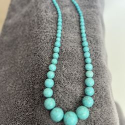 Turquoise Bead Necklace 