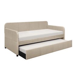 Twin Over Twin Beige Day Bed Frame 