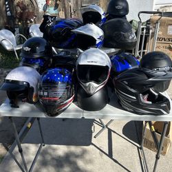 25 Motorcycles Helmets / Off Road For $140,