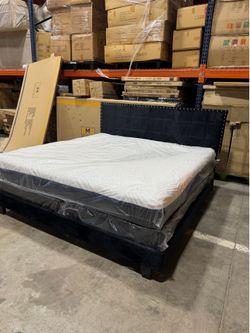 King bed frame + mattress free delivery