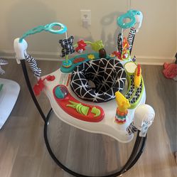 Fisher-Price Baby Bouncer Animal Wonders Jumperoo Activity Center with Music and Lights, Unisex