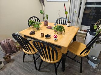 6 Person Table with Removable Leaf