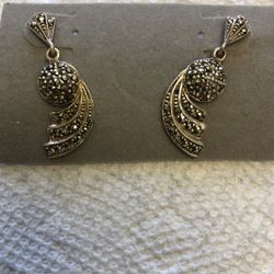 Beautiful Sterling Silver & Marcasite earings never worn