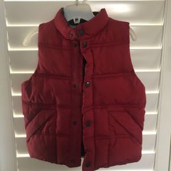 BabyGap Boys Puffer Red Vest Size 5T
