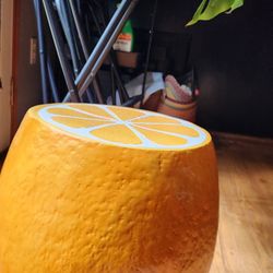 Home Goods Orange Stool