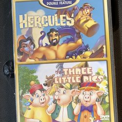 Hercules and Three Little pigs DVD Movie 