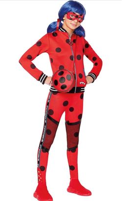 Spirit Halloween Miraculous Ladybug Kids Costume | Superhero Cosplay Size Large (12-14)