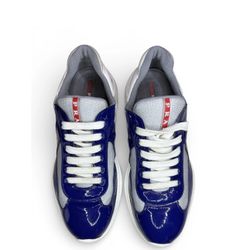 Prada America's Cup Sneakers Blue Grey White | Size 9 US 