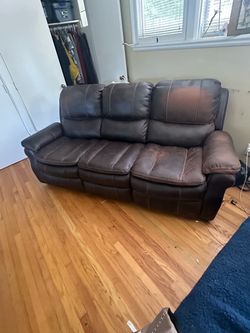 Leather couch