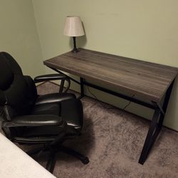 Small desk and Executive chair