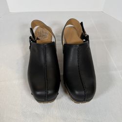 UGG LANNI CHUNKY WOMEN CLOG LEATHER BLACK US 8 /UK 6 /EU 39