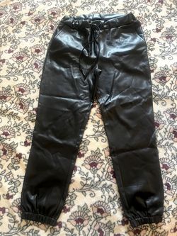 Leather like pants
