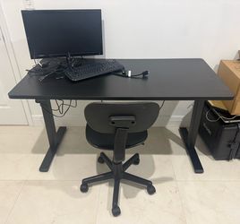 Desk and chair