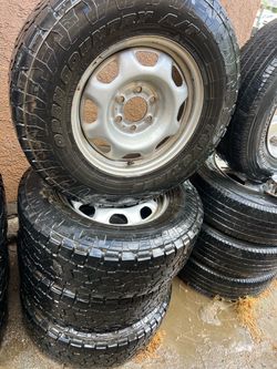 F350 Box Rails F150 wheels & tires 6 lug for Sale in Thermal, CA - OfferUp