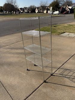 Wire shelves
