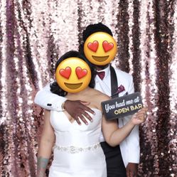 Photo Booth Backdrop  (Rose Gold Sequins) 