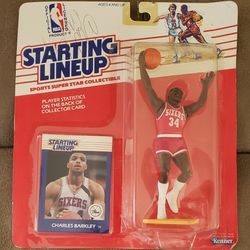 Charles Barkley Starting Lineup AUTOGRAPHED 