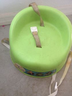 Green booster seat