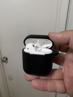 AirPods In Black Case