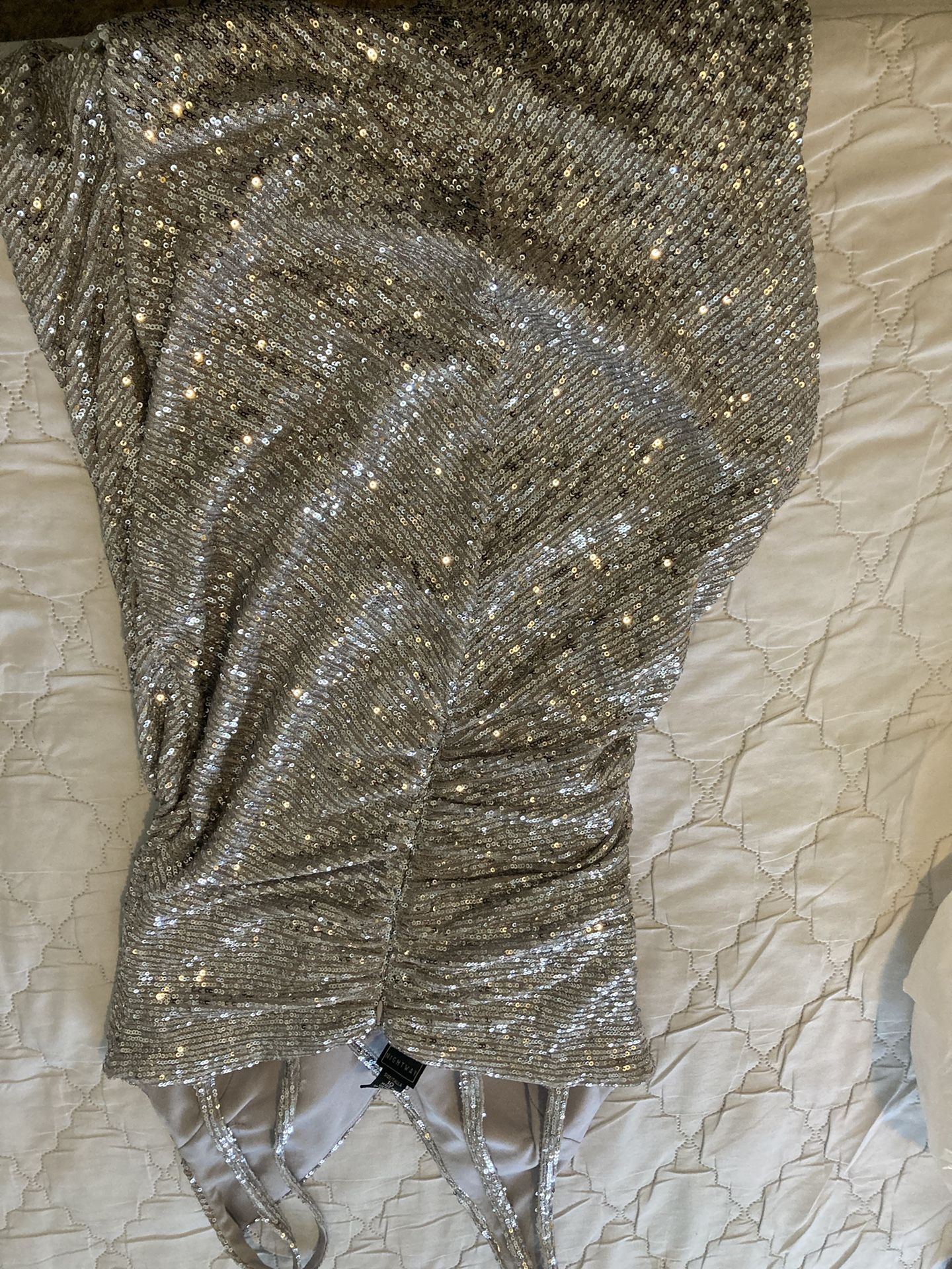 Silver/ Gray Prom Dress