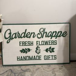 Garden Shop Sign 