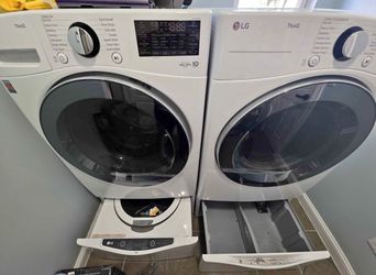LG White washer & dryer