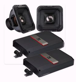 BRAND NEW 2 POWERFUL KICKER SOLO X 15” SUBWOOFERS AND 2 KICKER AMPS