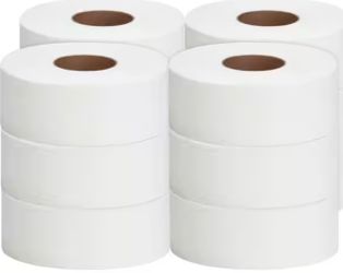 Jumbo roll of bath tissue 12  Rollo Gigante