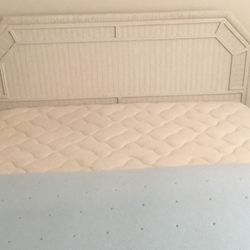 White 6 Pc. Queen Headboard.